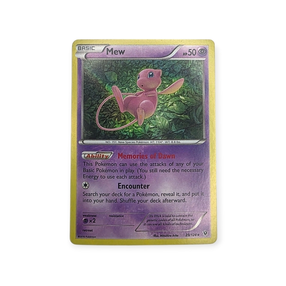 Mew 29/124 Fates Collide Holo Rare Pokemon Card